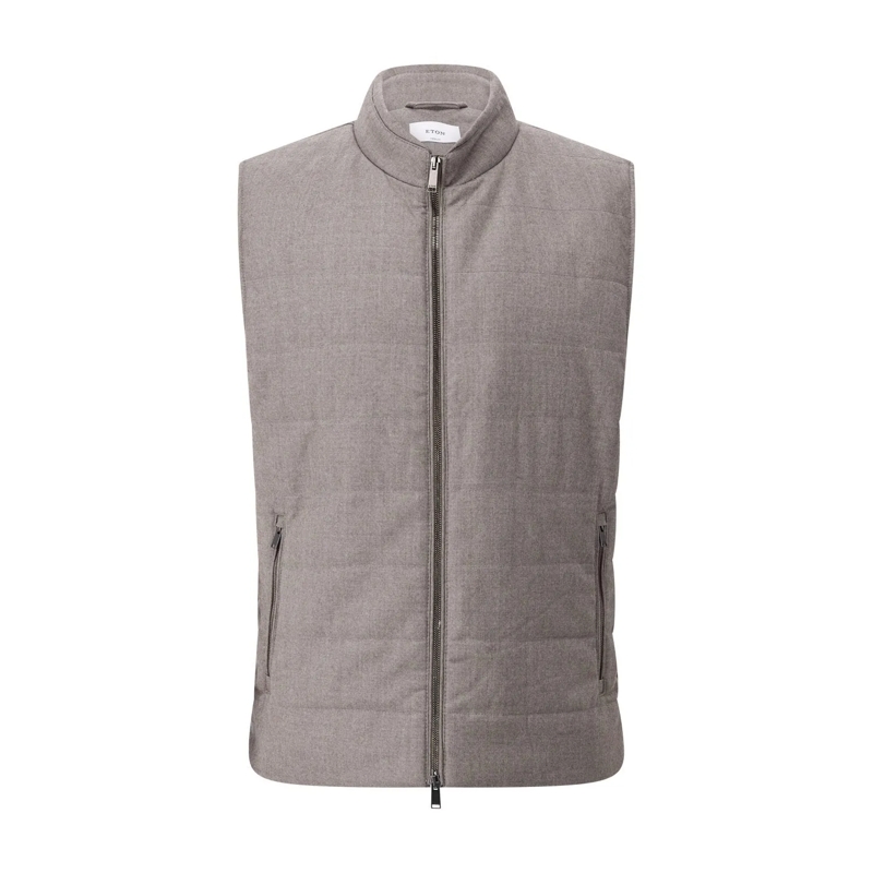 Eton  Steppweste aus Wolle Grau