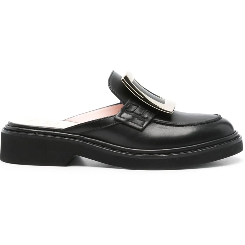 Roger Vivier Loafer Flat Shoes Black schwarz