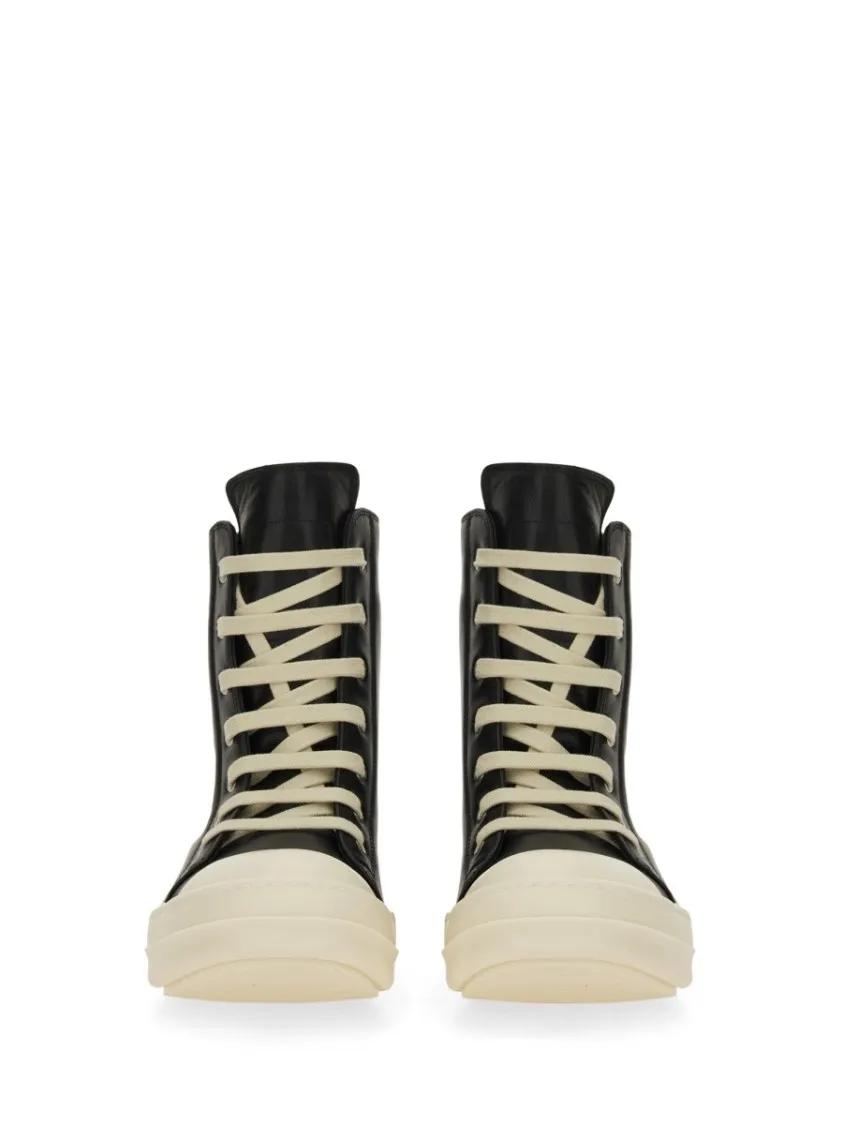 Thumbnail - Rick Owens Low-Top Sneaker - High-Top Leather Sneakers - Gr. 39 (EU) - in Schwarz - für Damen