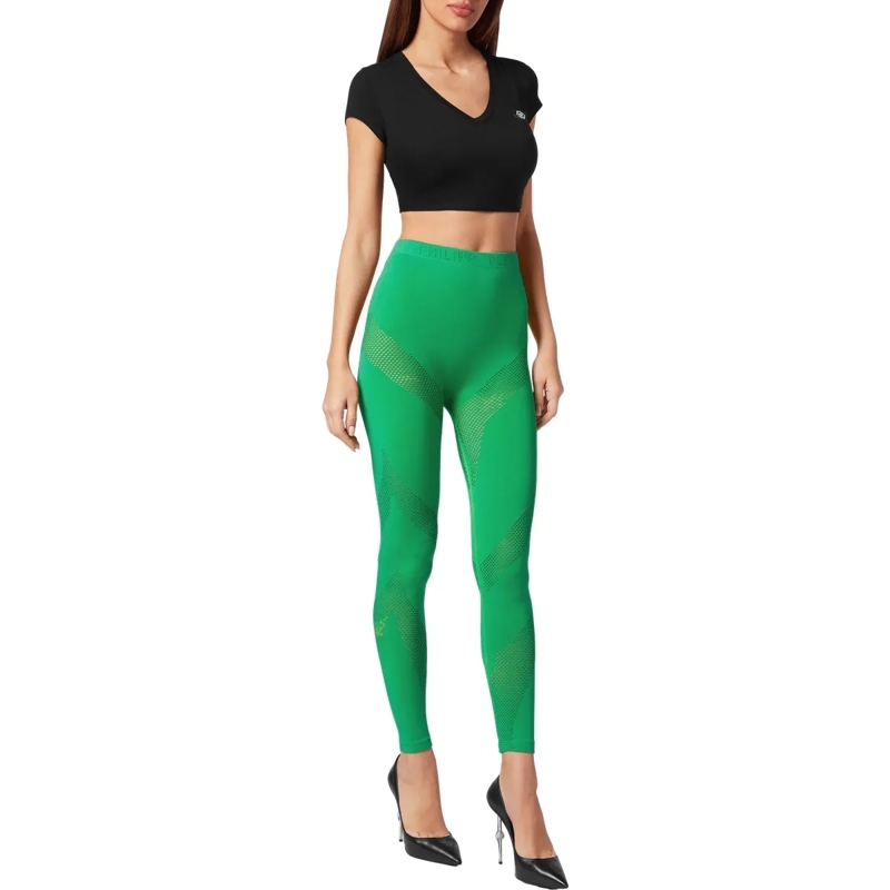 Philipp Plein Leggings Leggings grün(Image 4)