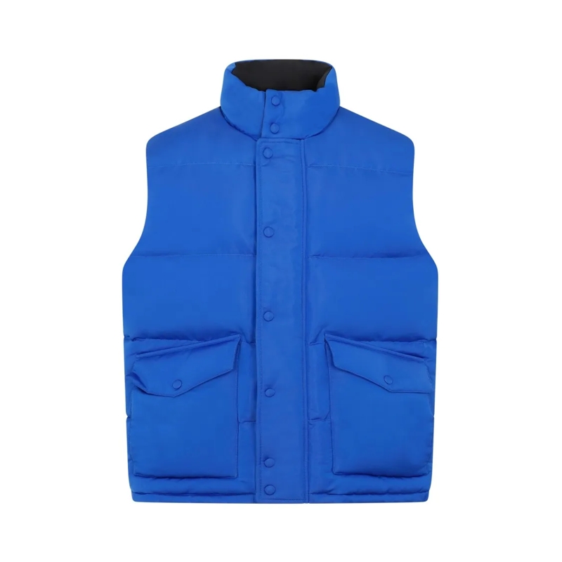 Alexander McQueen Doudoune Ultramarine Blue Padded Vest Blue