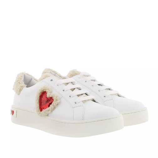 Love Moschino Sneaker Heart Bianco scarpa da ginnastica bassa