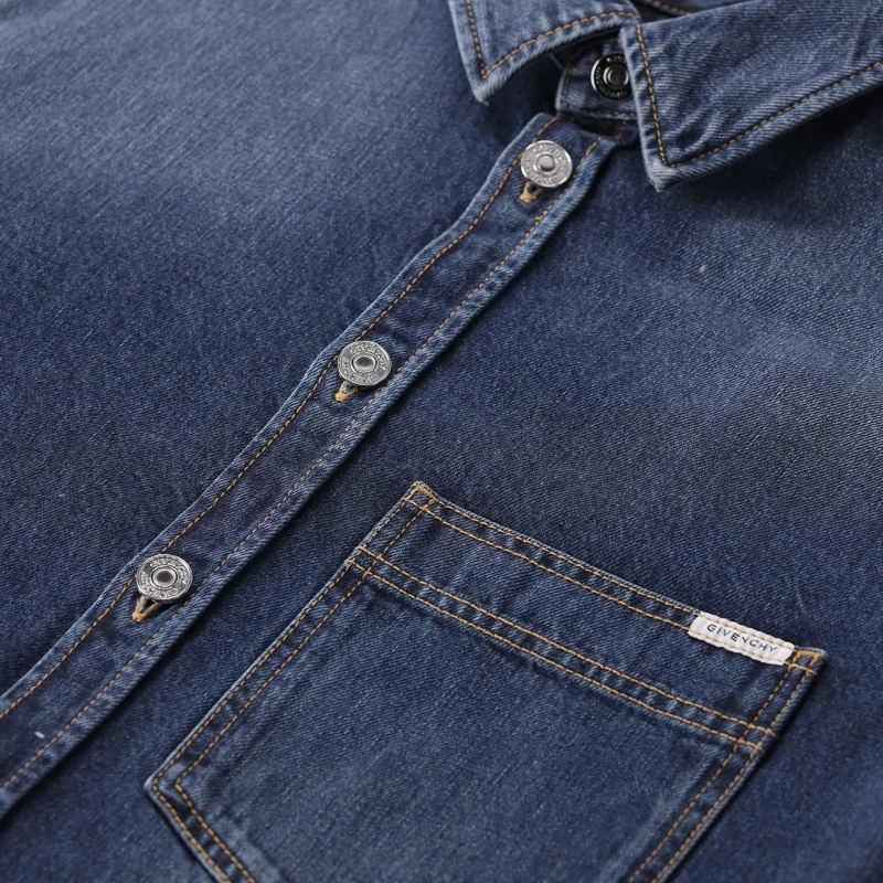 Givenchy Hemd Overshirt aus Denim blau(Image 4)
