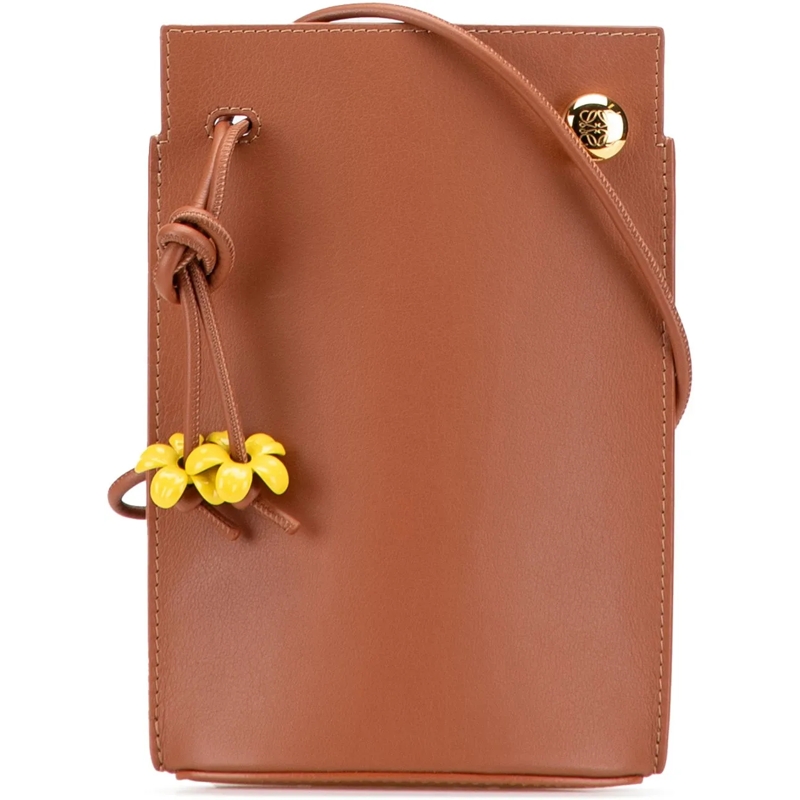 Loewe Sac à bandoulière Calfskin Dice Pocket Crossbody braun
