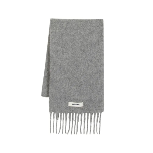 Jacquemus Leichter Schal L'echarpe Carro Scarf - Wool - Grey Grey