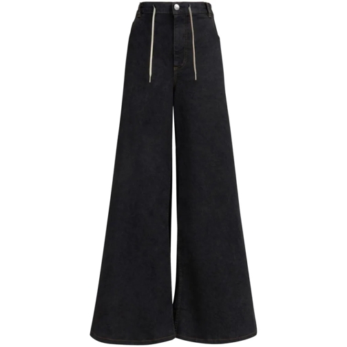 Marni High-Rise Wide-Leg Jeans Black Jeans