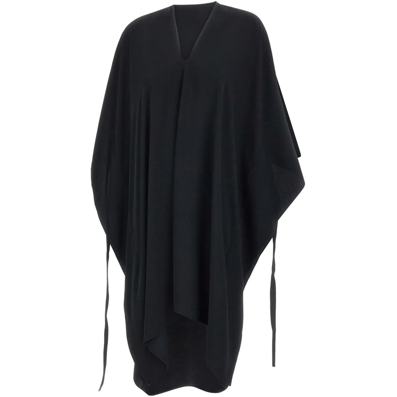 MM6 Maison Margiela Midikleid V-Neck Kimono Midi Dress Black