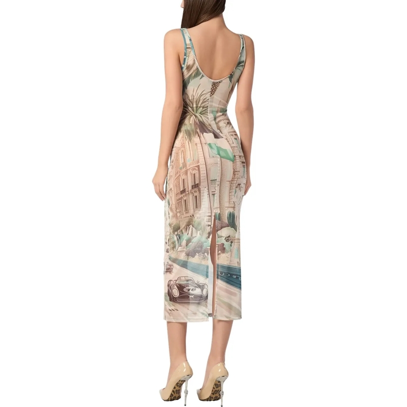 Philipp Plein Maxikleid Kleid bunt(Image 2)