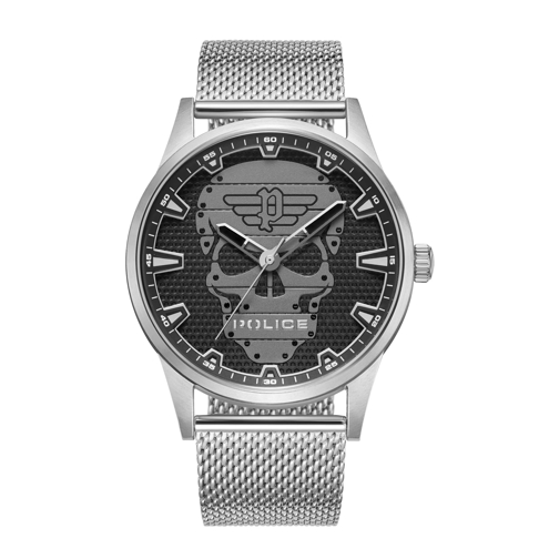Police Automatikuhr Quarzuhr Rissington silber