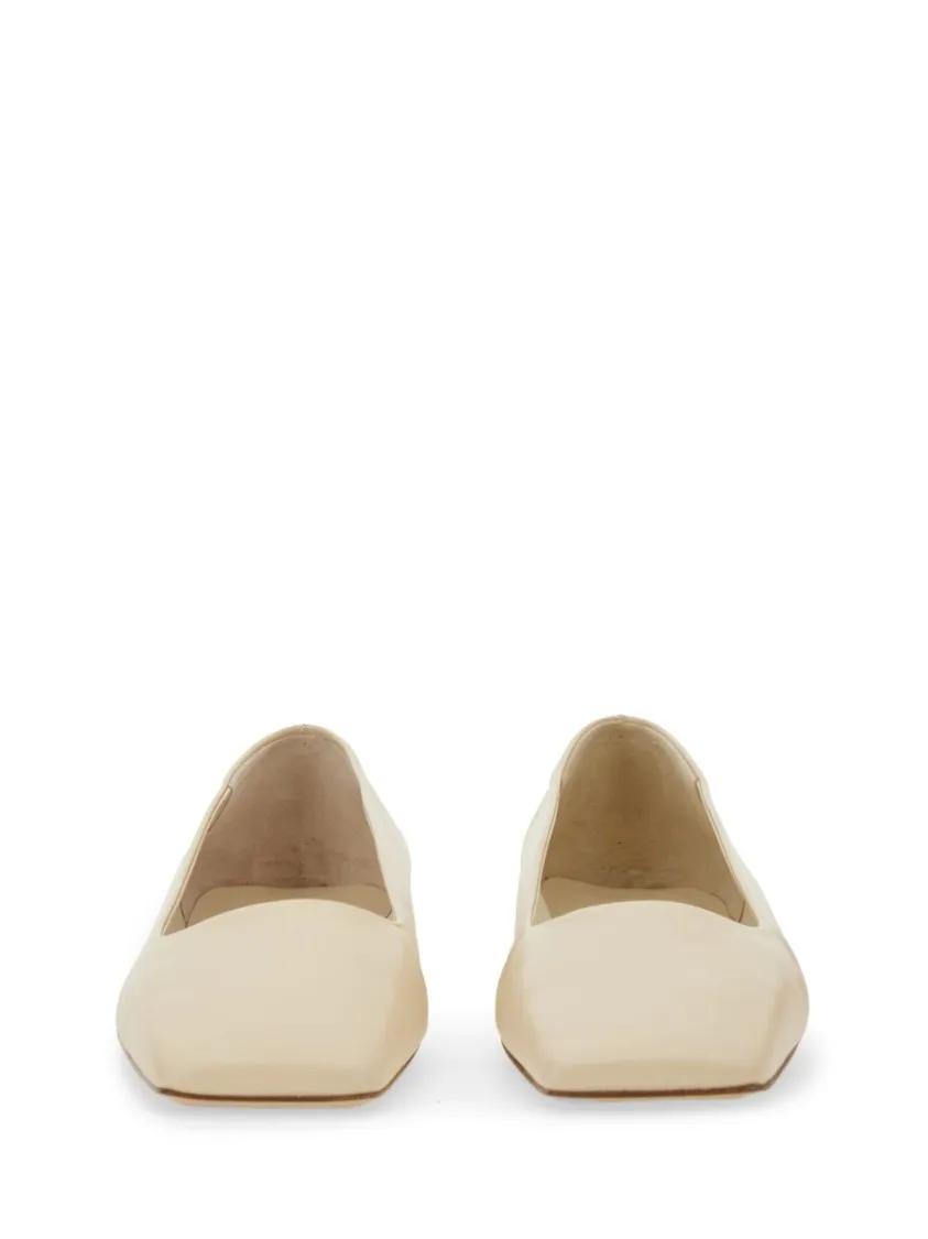Thumbnail - Dancer "Crazy" Pointed Toe Leather Flats - Gr. 38 (EU) - in Beige