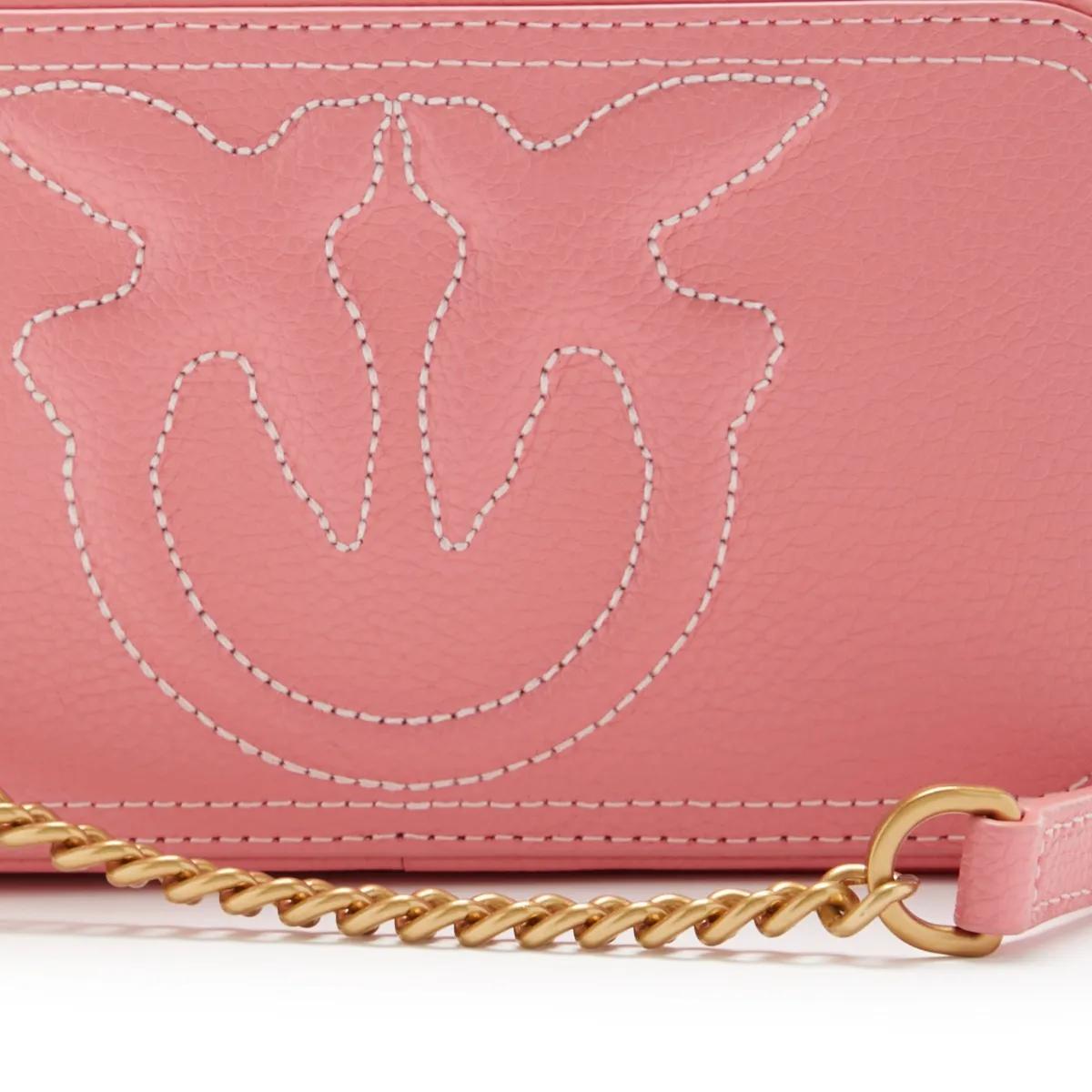 pinko Crossbody bags Carrie Camera Case in poeder roze