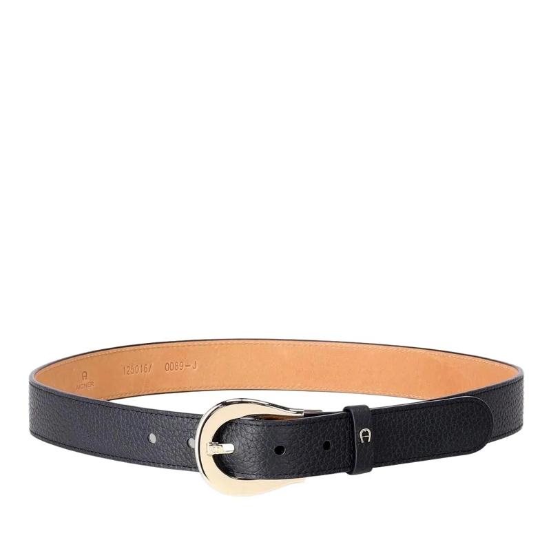 AIGNER Ceinture Gürtel aus Leder Dunkelblau