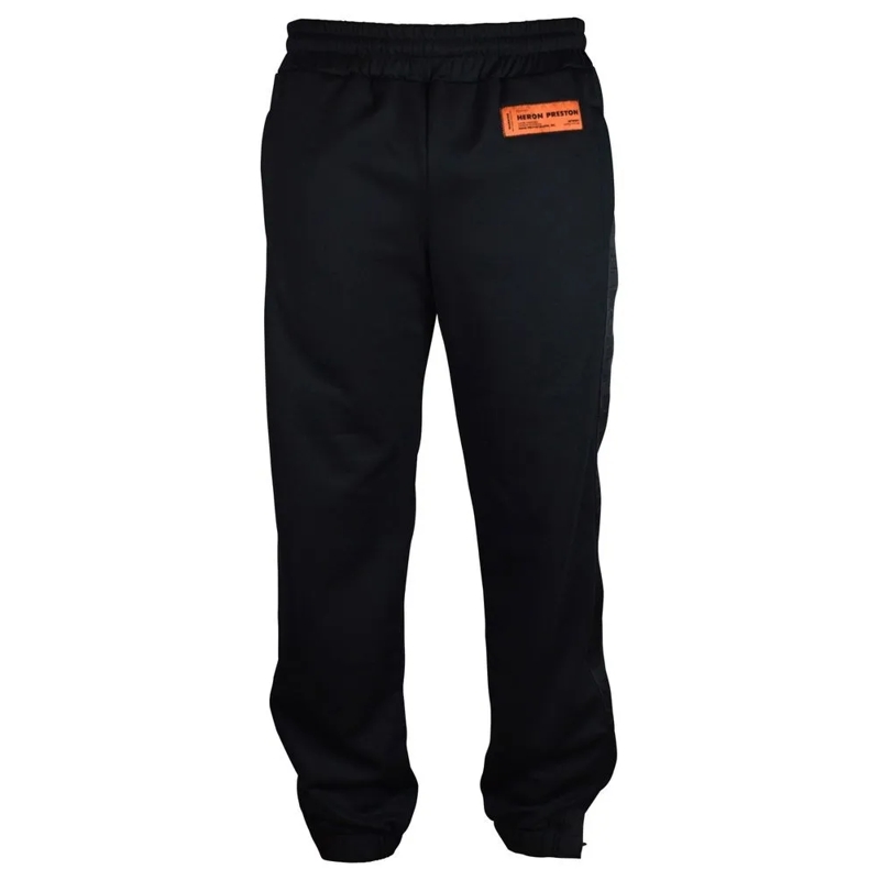 Heron Preston Jogginghose Straight-Cut Cotton Joggers With Signature Logo Pa Black
