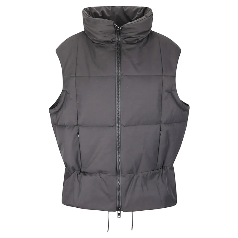 Yohji Yamamoto  Padded Vest With Double-Slider Zip Fastening Grey