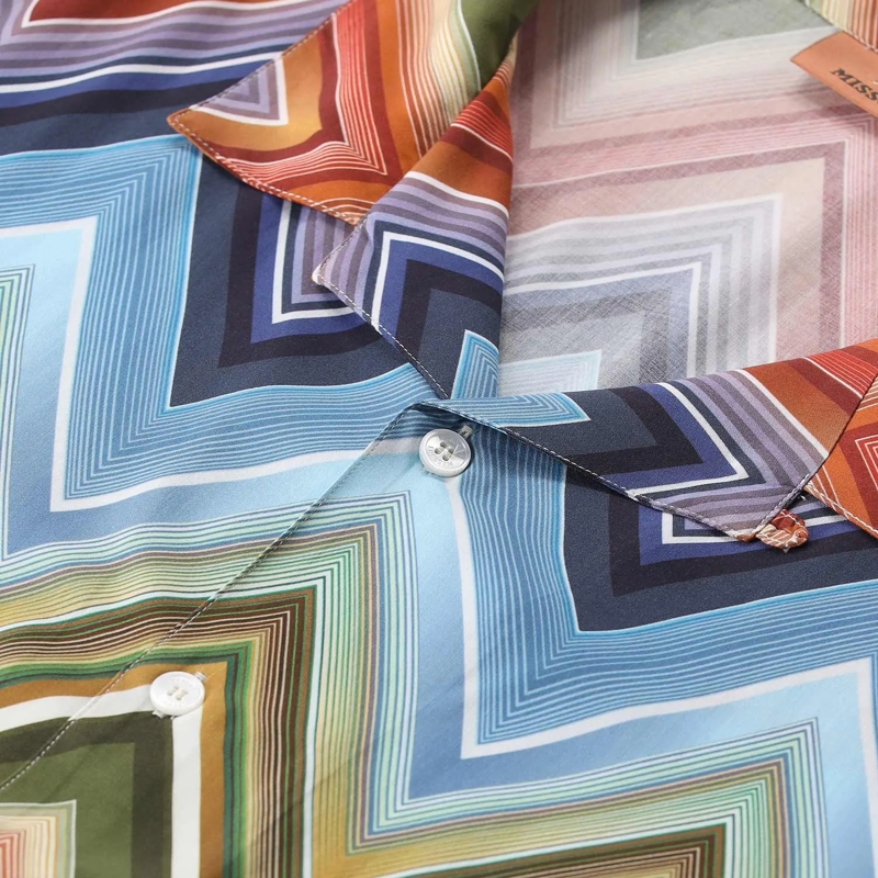 Missoni Overhemd Short-Sleeved Casual Shirt Neutrals(Image 5)