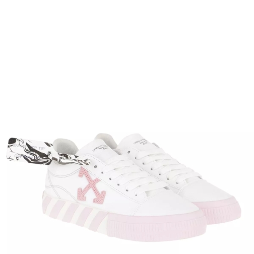 Off-White Low Vulcanized Canvas White Pink Low-Top Sneaker