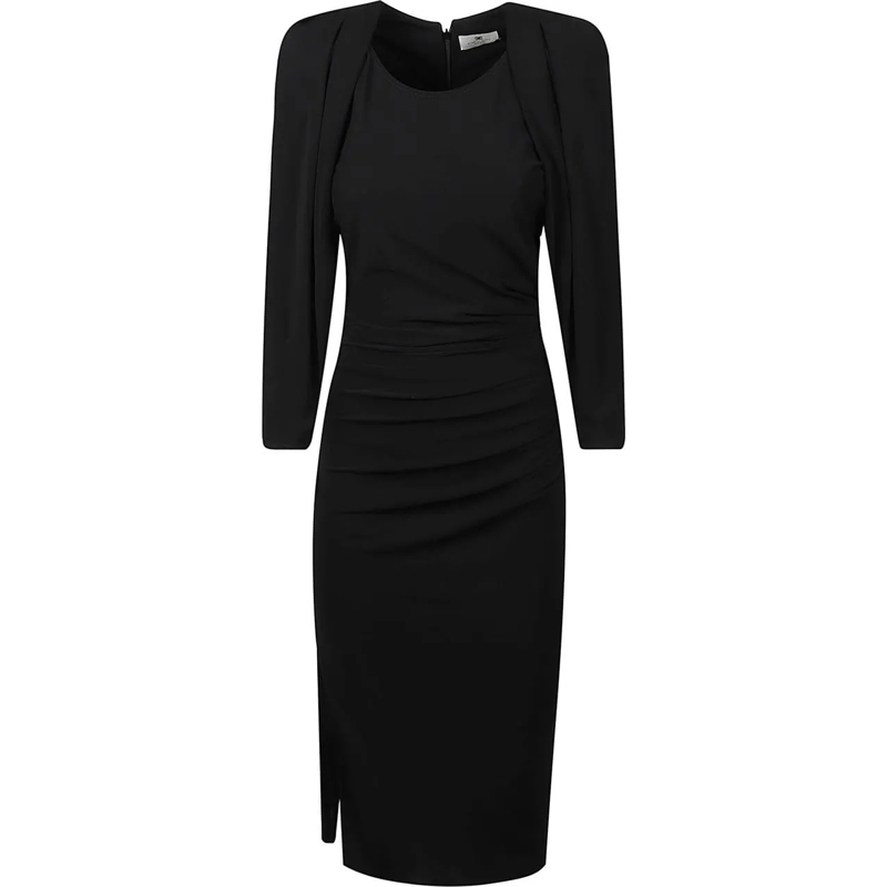 Elisabetta Franchi Robe midi Dress Black schwarz