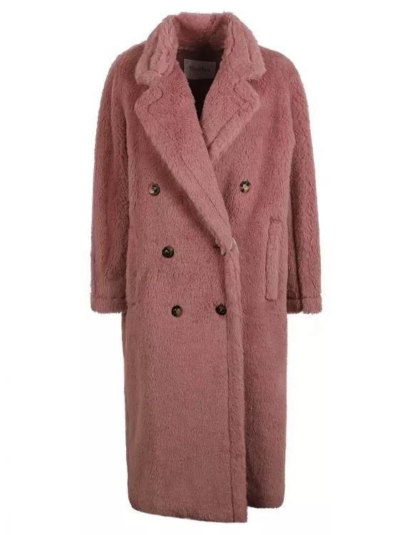 Pink Platinum Girls' Double Breasted Fleece Jacket - Lightweight Winter Coat With Side Pockets