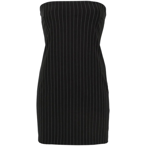 Patrizia Pepe Mini-Kleider Pinstripe Mini Dress Black