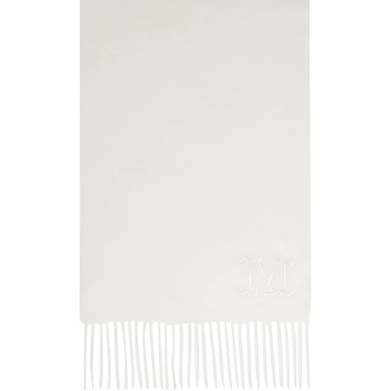 Max Mara Wollschal Scarfs White weiß