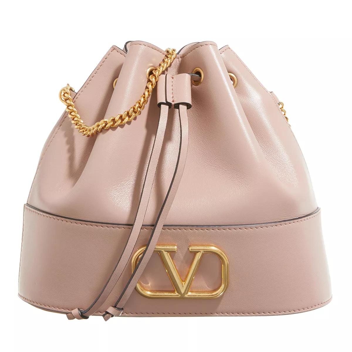 Valentino Garavani Beuteltasche - Pouch Vlogo Signature - Gr. unisize - in Gold - für Damen