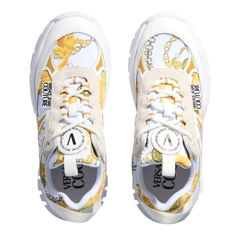 Versace Jeans Couture Low-Top-Sneaker Fondo Hiker White/Gold(Image 4)