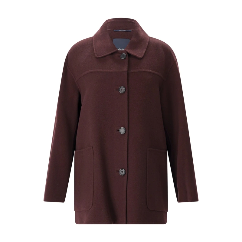 S Max Mara Übergangsmantel Jacke Giugno aus Schurwolle rot