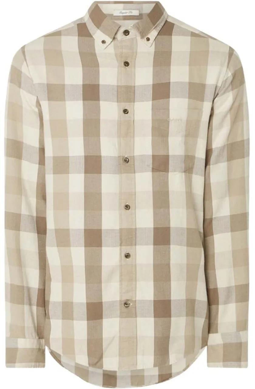 Thumbnail - GANT - Gant Lange Mouw Overhemden Beige 3230200 204 - Größe M - beige