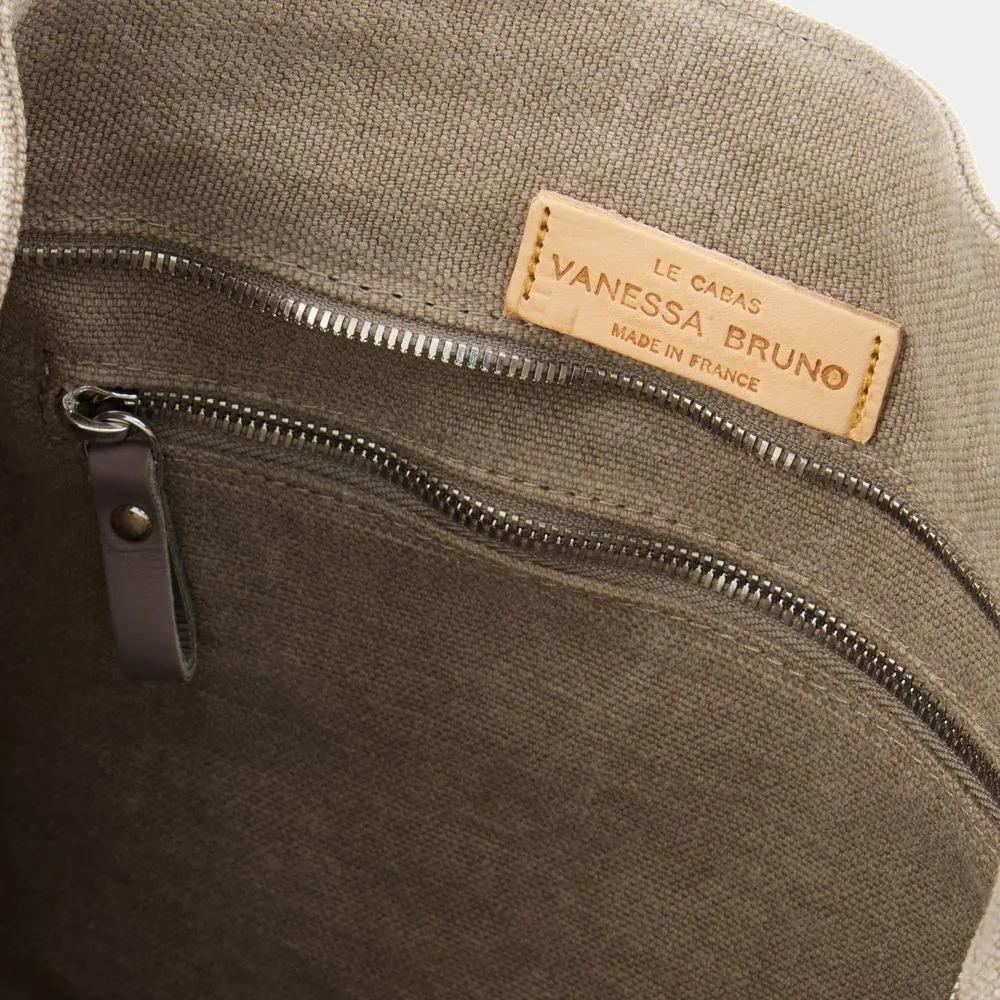 Vanessa Bruno Totes & shoppers Cabas L Shopper Bag Linen Grey in bruin