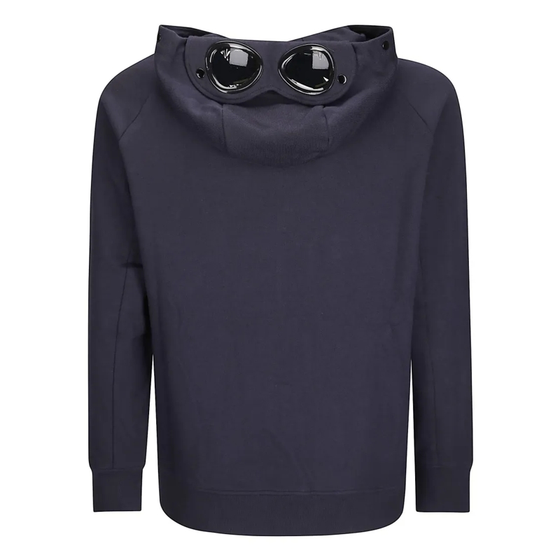 CP Company  Hooded Open Sweatshirt Blue(Image 2)