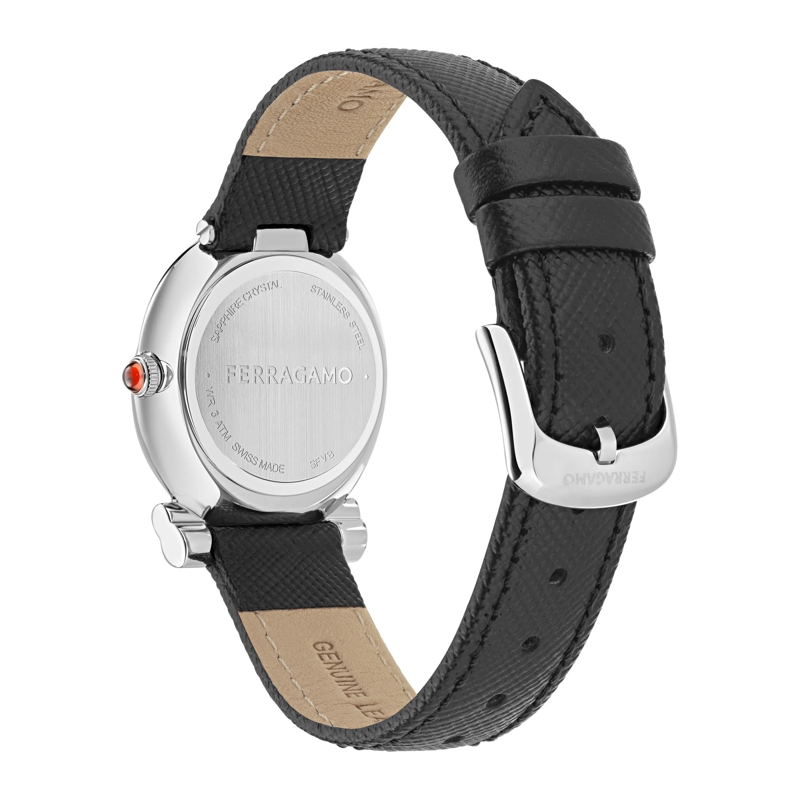 Salvatore Ferragamo Quarzuhr Quarz-Analoguhr Vb-Gancini Twisted 28Mm-F schwarz(Image 2)