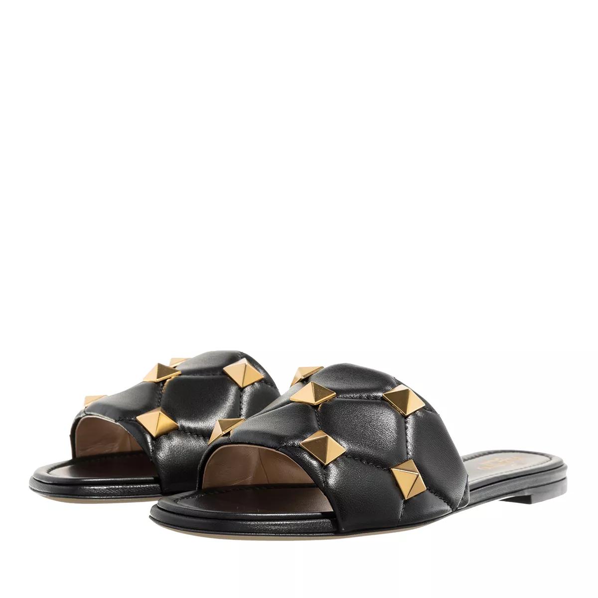 Valentino Garavani Slipper & Pantoletten - Slide Rockstud - Gr. 37 (EU) - in Schwarz - für Damen