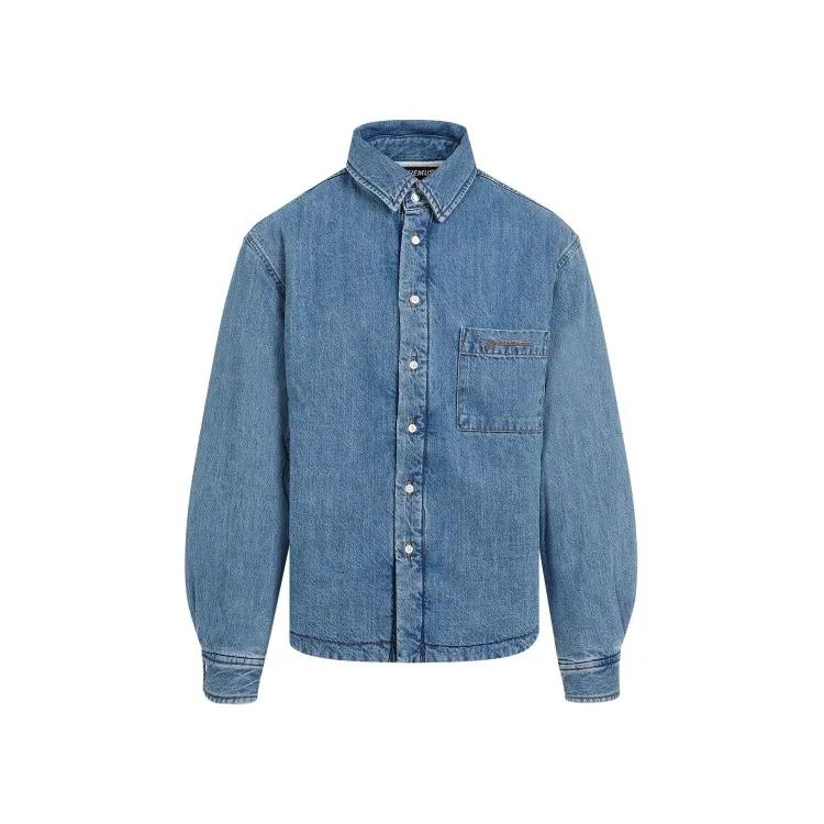 Jacquemus - La Chemise Boulanger Shirt - Größe 46 - blau