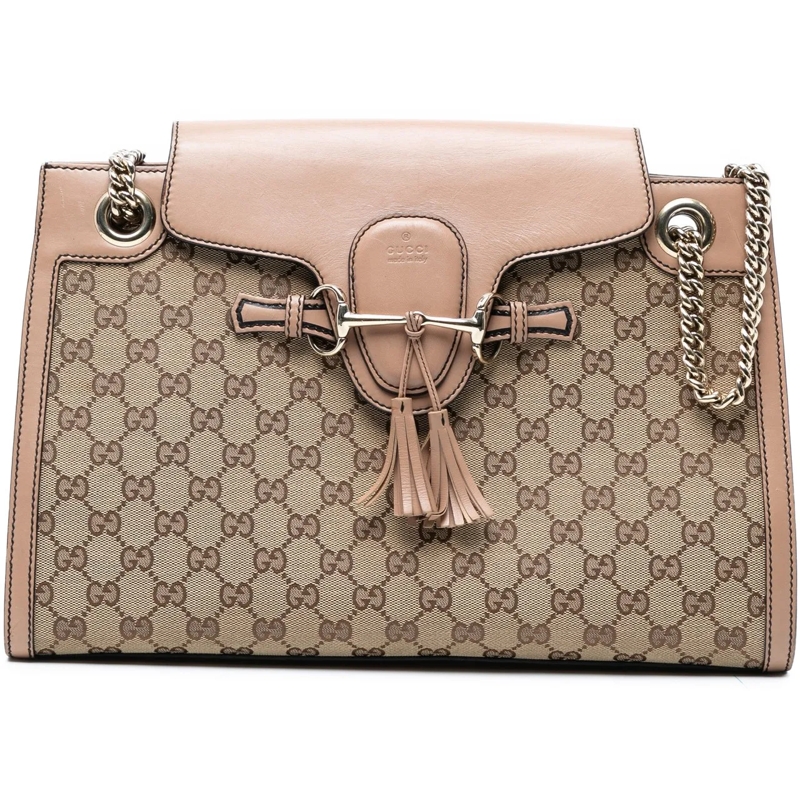 Gucci Sac à bandoulière Large GG Canvas Emily Shoulder Bag braun