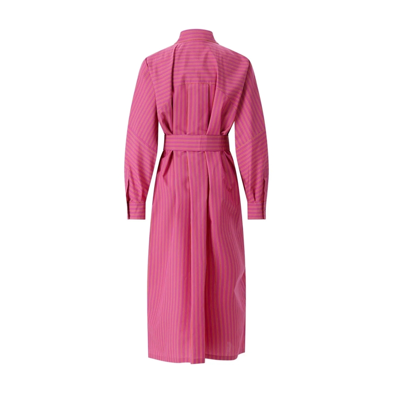 Max Mara Maxikleid Gestreiftes Blusenkleid Lord pink(Image 2)