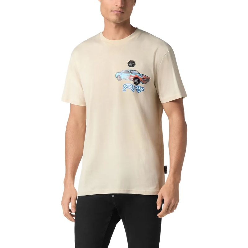 Philipp Plein T-Shirt T-Shirt Racing beige(Image 13)