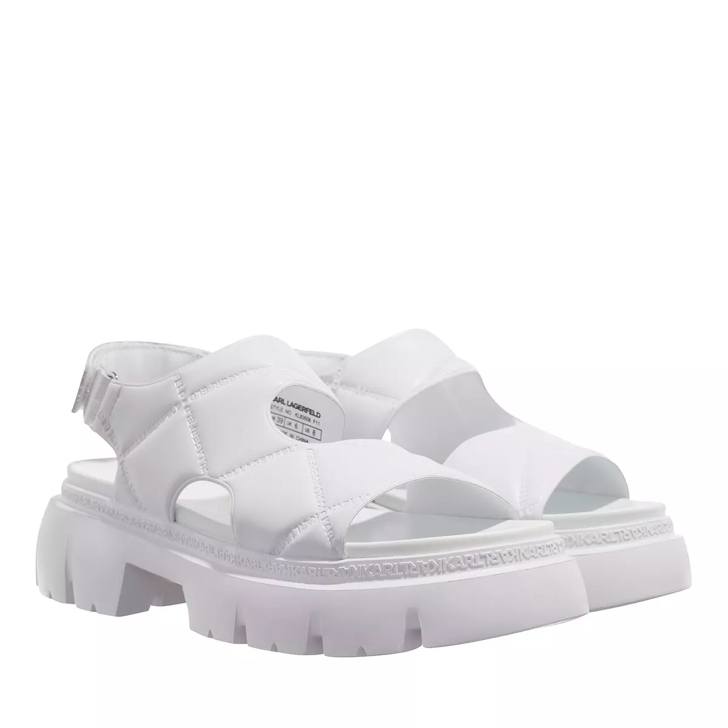 Karl lagerfeld white store sandals