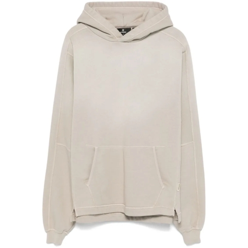 Represent Hoodie Ecru Stepped Hem Hoodie Grey