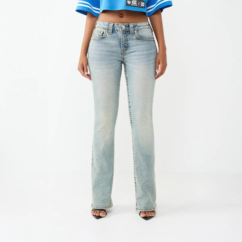 True Religion Jeans - Modell: Becca Bootcut- Ausgestellten Bein- Mid hellblau(Image 6)