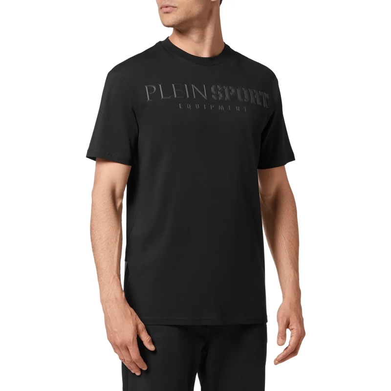Plein Sport T-Shirt T-Shirt Rundhalsausschnitt Statement schwarz(Image 3)