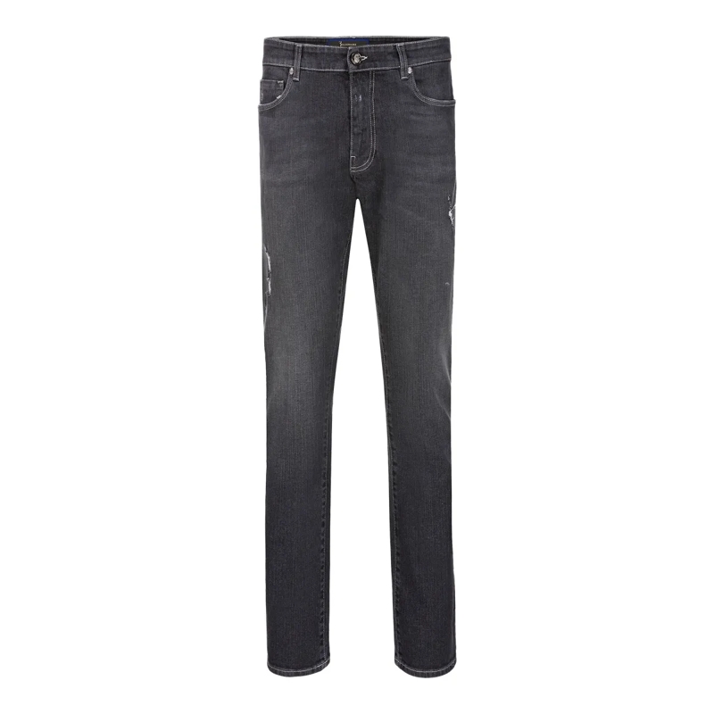 BILLIONAIRE Jeans mit geradem Bein Jeans Regular Fit Lion grau