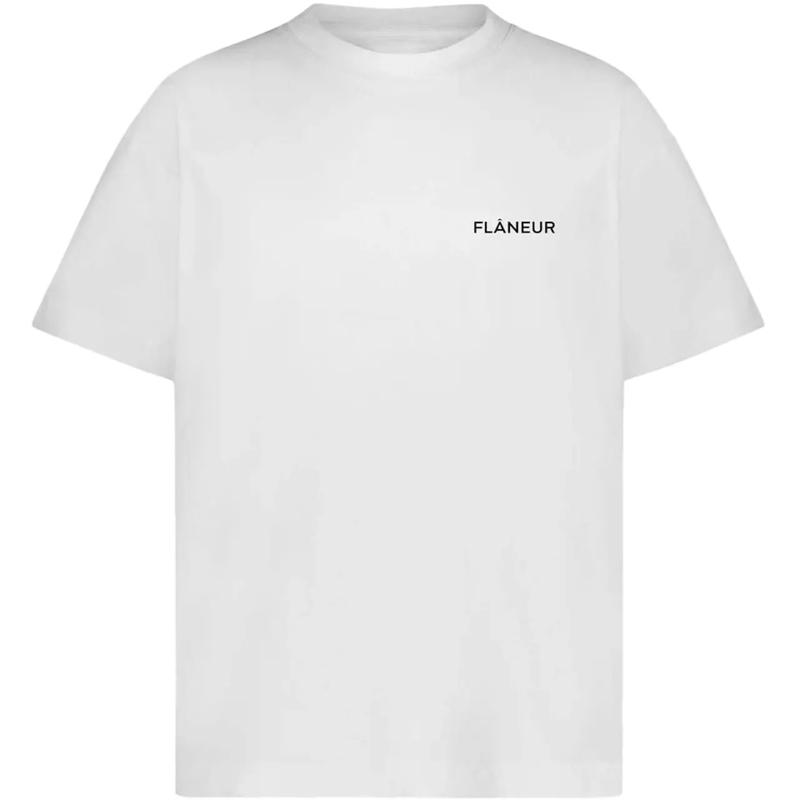 Flâneur T-shirt Logo T-Shirt | White weiß