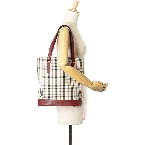 Burberry Sac à provisions 2000-2017 House Check Canvas Tote braun (Image 15)