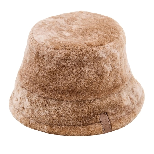 Loewe Chapeau Shearling Bucket Hat Brown