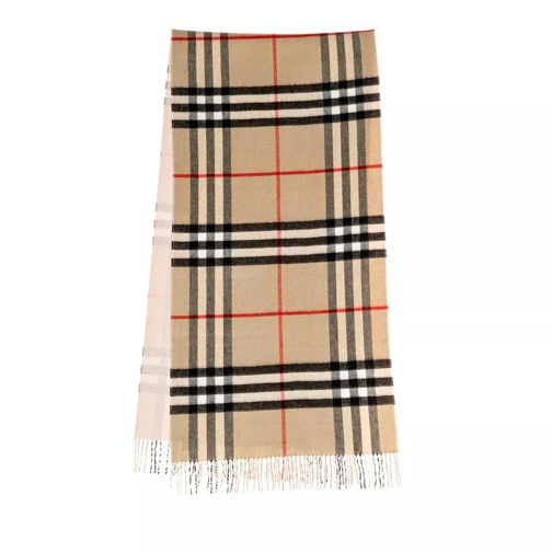Burberry Embroidered Cashmere Scarf Beige/Multicolor Wollen Sjaal
