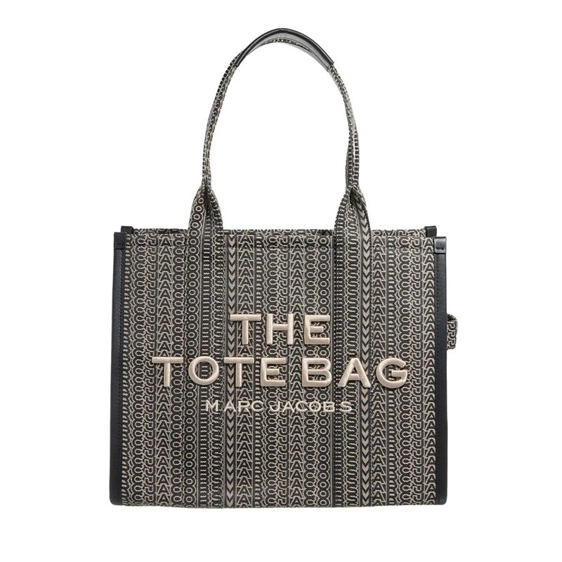 Marc Jacobs Tote Monogram Jacquard Large Tote Bag Beige