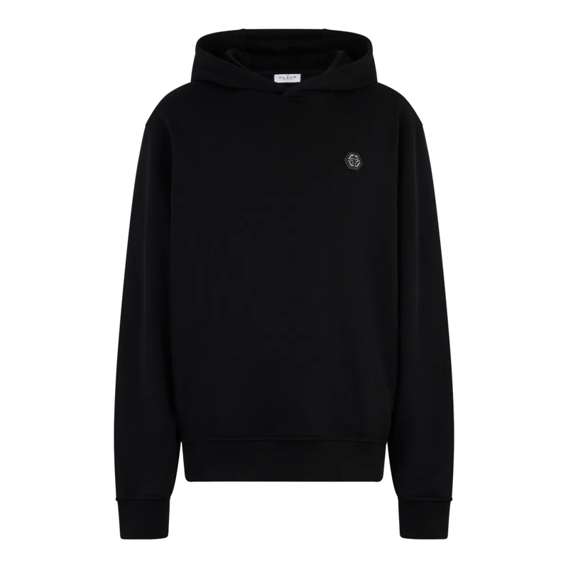 Philipp Plein Top Fleece Hoodie Basic schwarz
