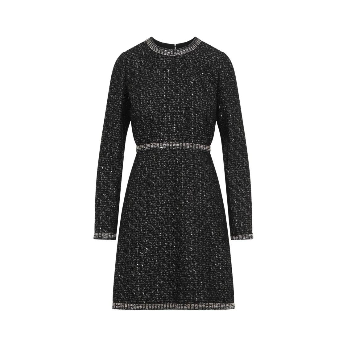 Giambattista Valli - Bouclé Micro Sequins Mini Dress - Größe 40 - schwarz