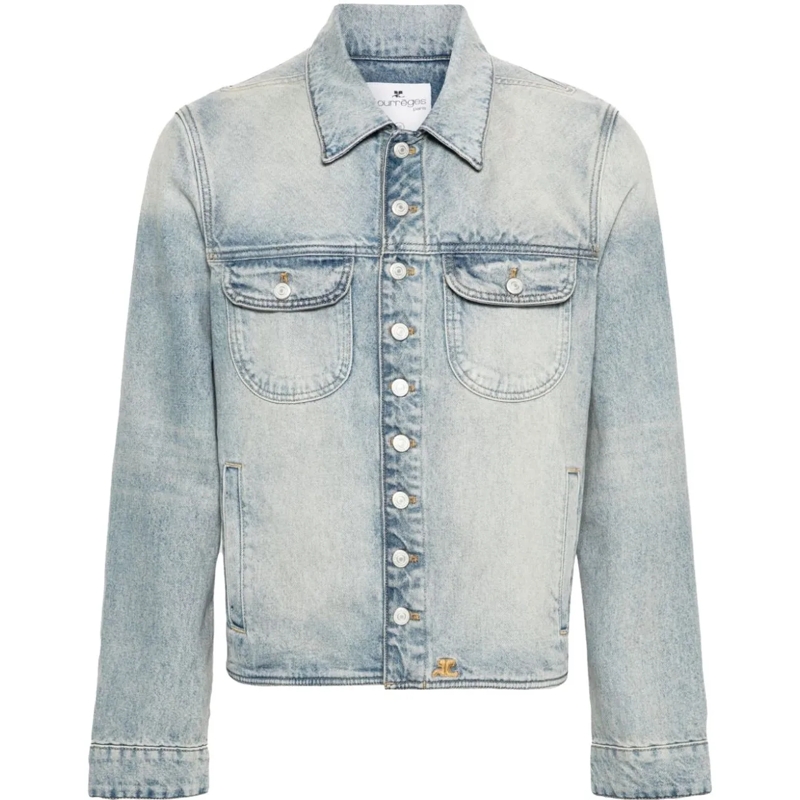 Courrèges  Jackets Light Blue Wash blau