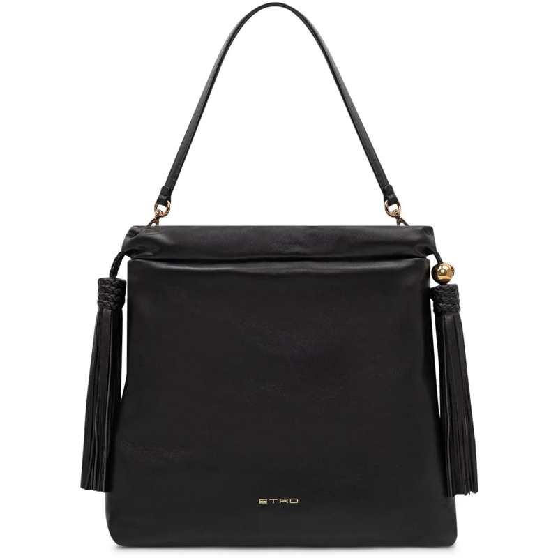 Etro Sac à bandoulière Borsa a Spalla con Nappine e Manico Singolo schwarz